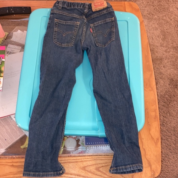 Levi straight leg jeans with side adjusting waist size 7 regular - Picture 8 of 10